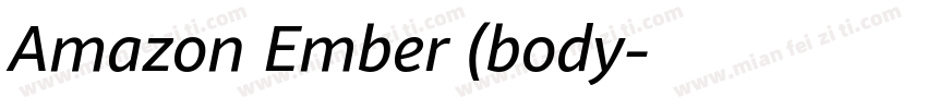 Amazon Ember (body字体转换
